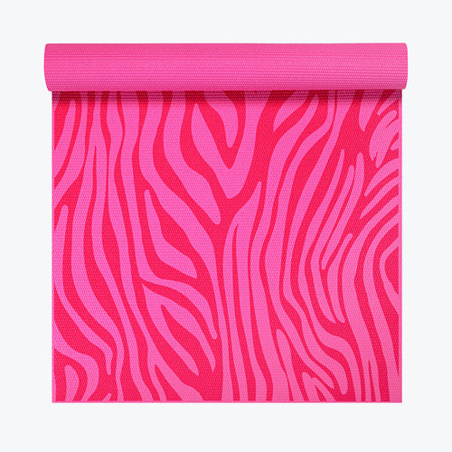 Kids Pink Zebra Yoga Mat (3mm)