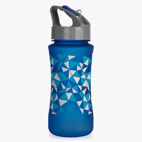 Kids Blue Geo Water Bottle