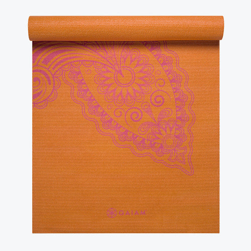 Paisley Flower Printed Yoga Mat (3mm)