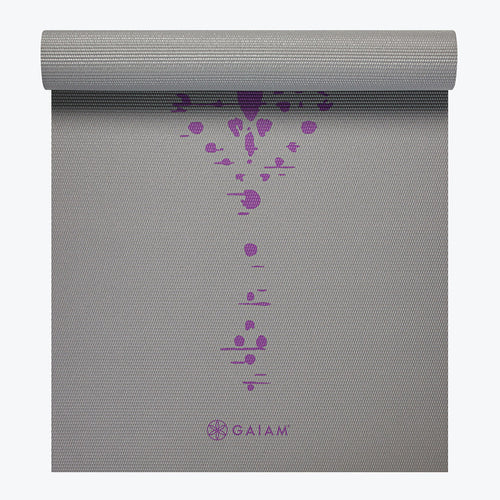Premium Plum Impression Yoga Mat (5mm)