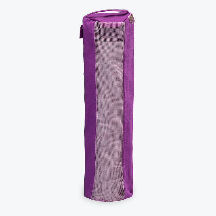 Gaiam Breathable Yoga Mat Bags- Pack Of 2 Mat Bags- Black & Purple- New