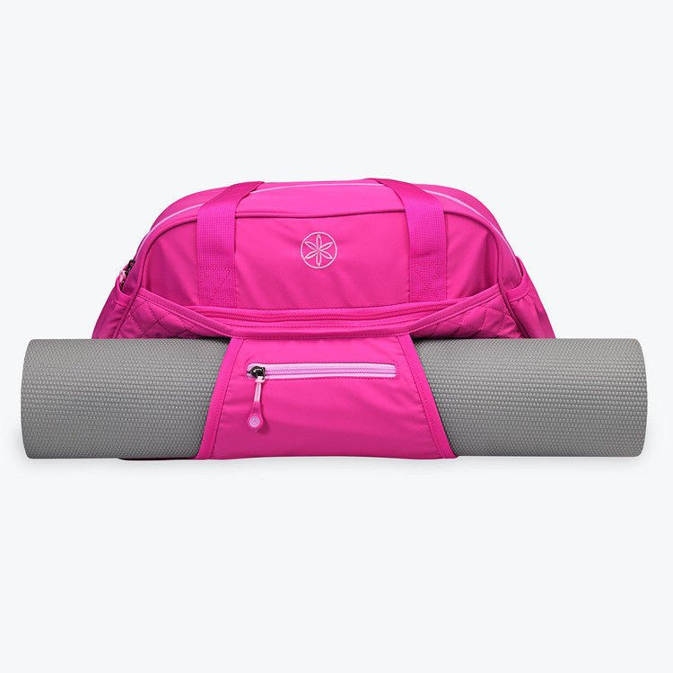 Gaiam Metro Gym Yoga Mat Bag PURPLE Tote Travel Bag 12x14x5.5
